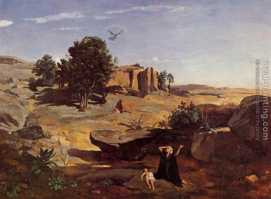 Jean-Baptiste-Camille Corot : Hagar in the Wilderness